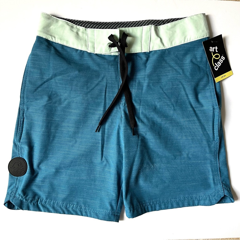 Art Class boys Blue swim Shorts Boys' Solid Swim Shorts - art class™ Blue